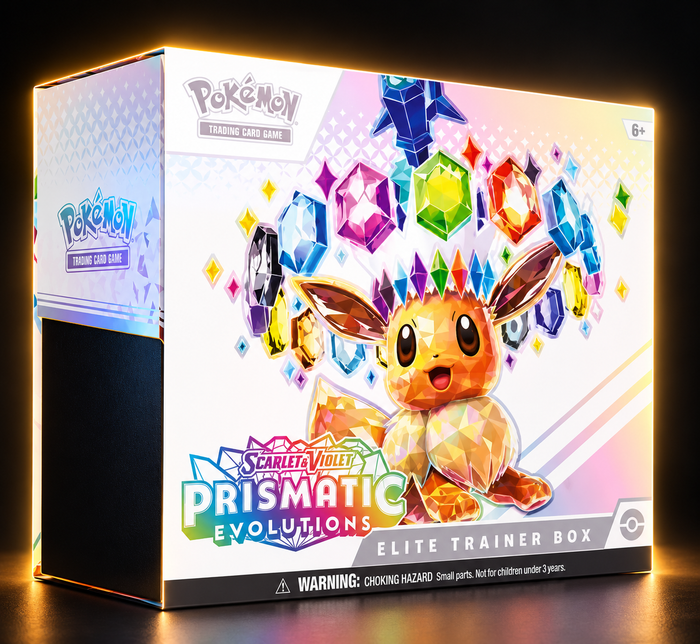 Pokémon TCG Scarlet & Violet Prismatic Evolutions Elite Trainer Box – 9 Booster Packs